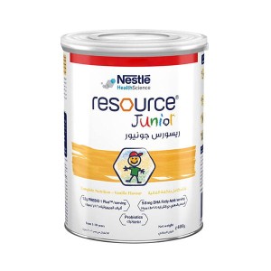 مكمل غذایی ریسورس جونیور وانیلی  نستله هلث ساینس 400 گرمی
