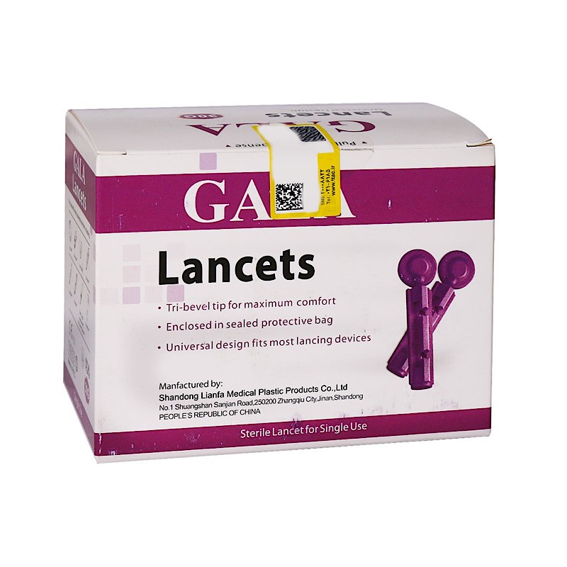 سوزن قند خون لانست گالا  چهار پر بسته 100 عددی