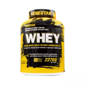 پودر پروتئین وی ژن استار طعم بیسکوییت وانیل 2270 گرمی