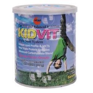 پودر افزایش  وزن کیدویت پسرانه طعم  موز 300 گرمی