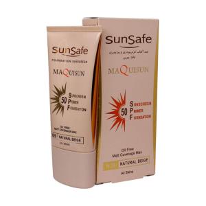 کرم ضد آفتاب SPF50 بژ طبیعی N20 سان سیف 40 میلی لیتر