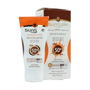 کرم ضد آفتاب SPF50 روشن کننده سان سیف  انواع پوست 50 میلی لیتر