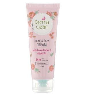 کرم دست و صورت درماکلين حاوي کوکوباتر و آرگان 75 ميلی لیتر