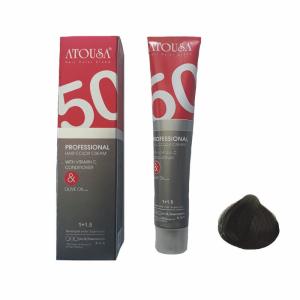 رنگ موی آتوسا N2  قهوه ای تیره حجم 50 میلی لیتر