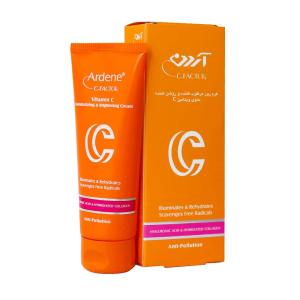 کرم روز مرطوب کننده و روشن کننده تیوپی حاوی ویتامین C آردن 75 میلی لیتر