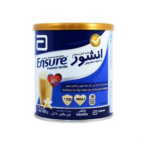 پودر مکمل غذایی انشور ابوت وانیل مناسب برای همه افراد ۵ سال به بالا ۴۰۰ گرم