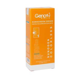 کرم ضد آفتاب SPF50 فاقد چربی بی رنگ سان سیف مناسب پوست های چرب و آکنه ای 50 میلی لیتر