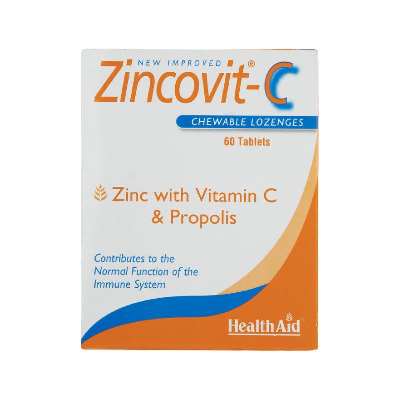 قرص جویدنی زینکوویت ث هلث اید 60 عددی