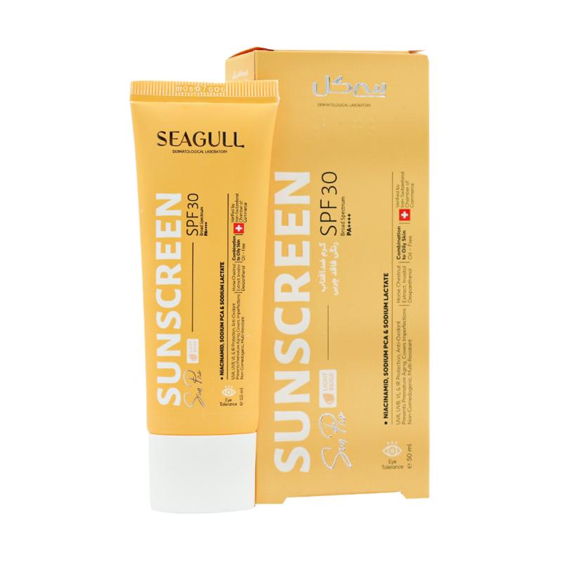کرم ضد آفتاب SPF30  فاقد چربی بژ روشن سی گل  50 میلی لیتر