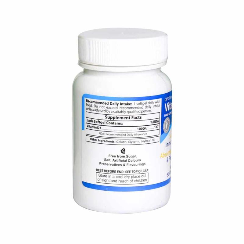 سافت ژل ویتامین D3 1000 واحد او پی دی فارما 60 عددی