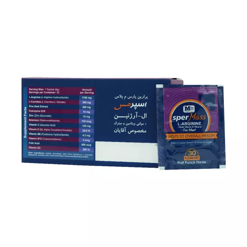 ساشه اسپرمس  پرارین پارس مخصوص آقایان  30 عددی