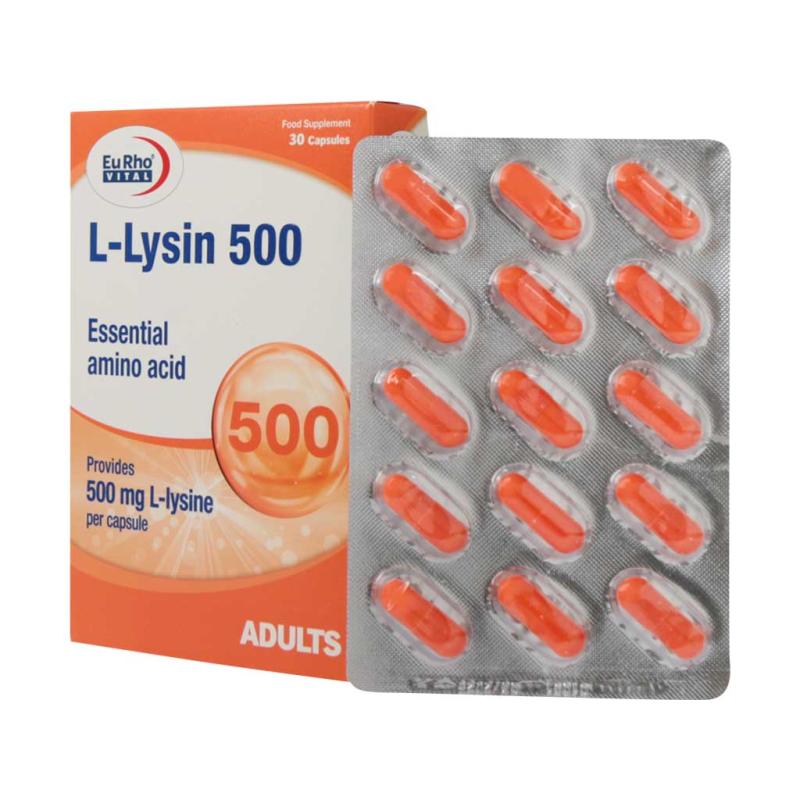کپسول ال لیزین 500 میلی گرم یوروویتال 30 عددی
