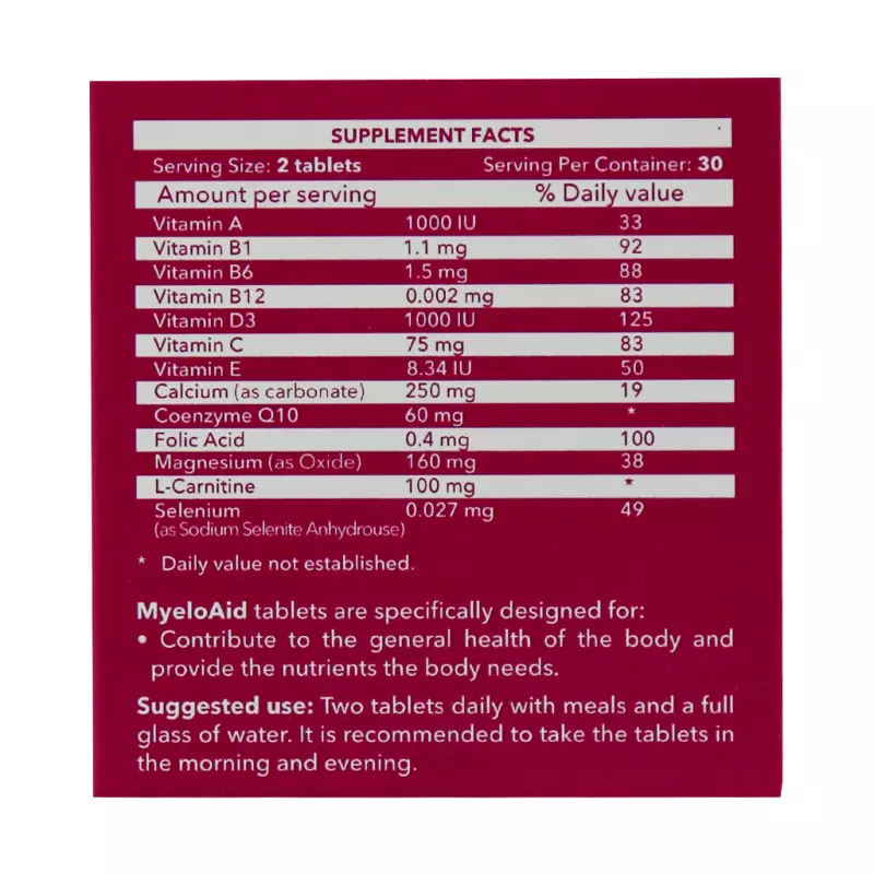 قرص میلو اید اروند فارمد نانو حیات دارو 60 عددی