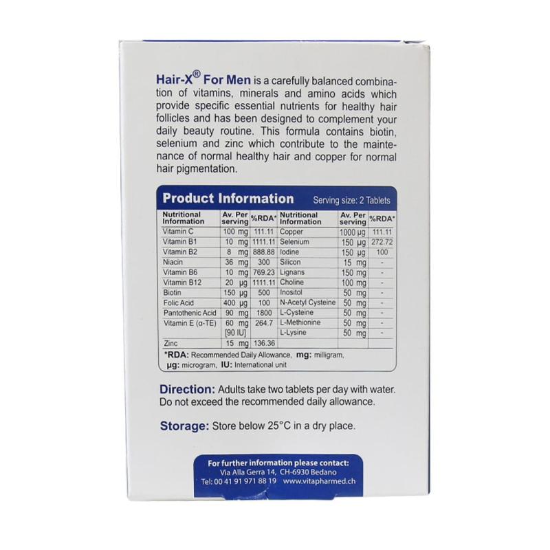 قرص هیر ایکس آقایان ویواتیون ویتافارمد 60 عدد