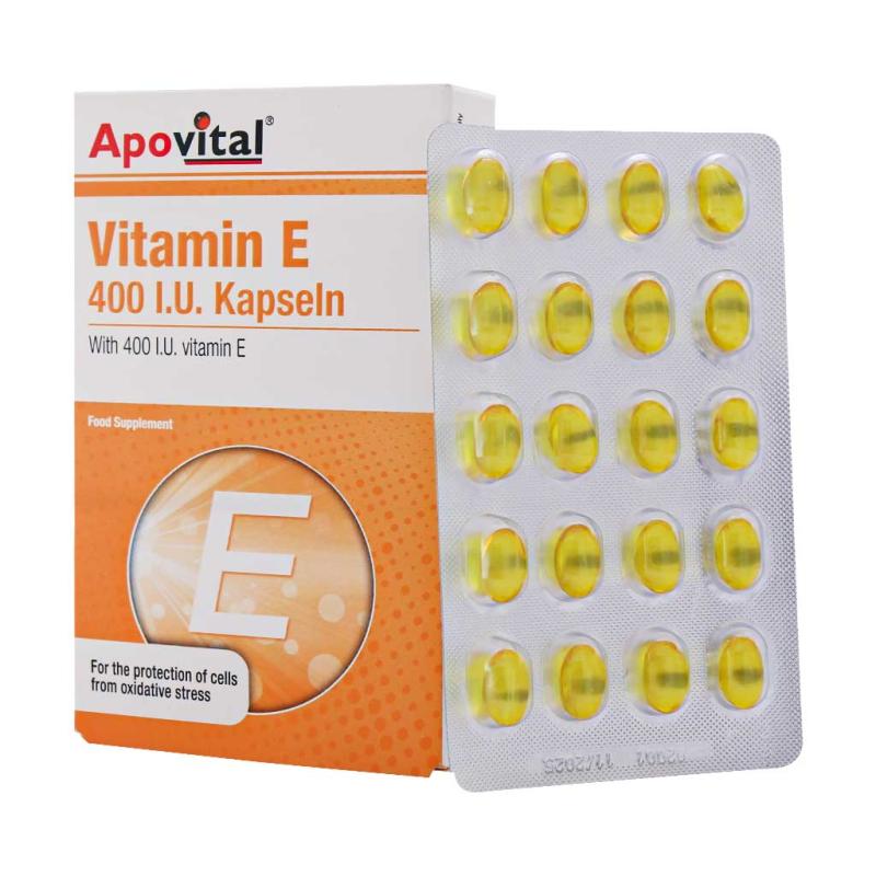 کپسول ژلاتینی نرم ویتامین ای 400 آپوویتال  40 عددی