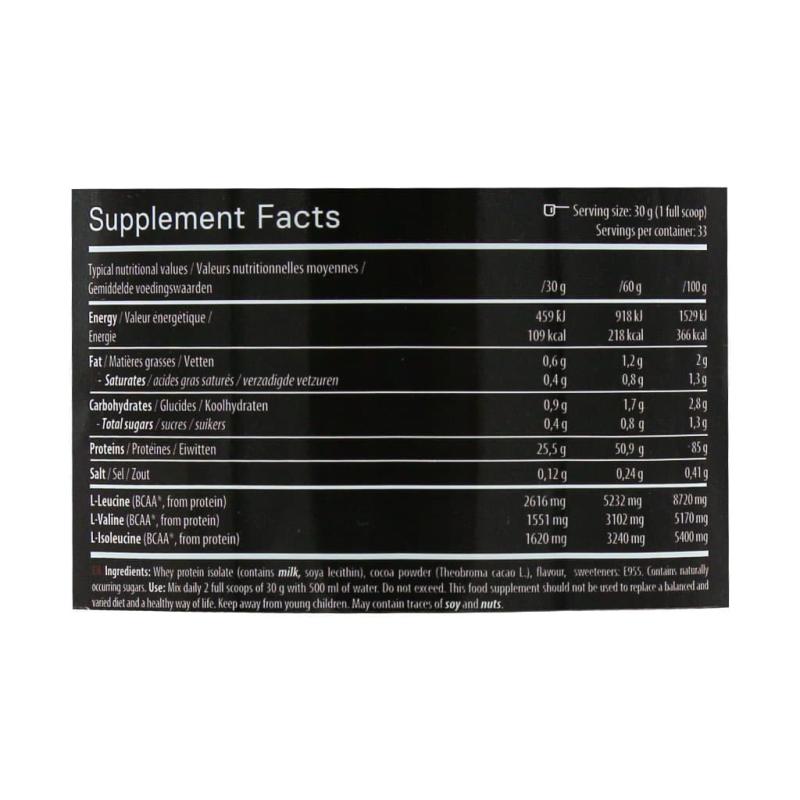 پودر وی ایزوله متاپیور زیرو کرب کیو ان تی 1000 گرمی