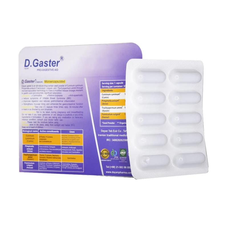 کپسول دايان گاستر دایان فارما بسته 30 عددي