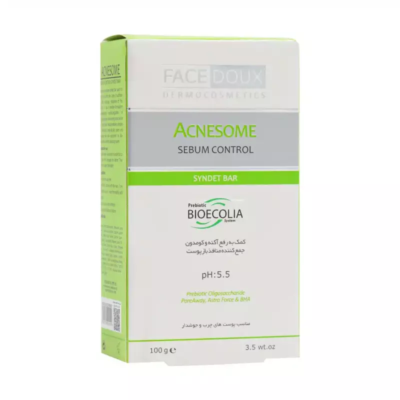 پن کنترل کننده چربی آکنه زوم فیس دوکس مناسب پوست های چرب و دارای آکنه 100 گرمی