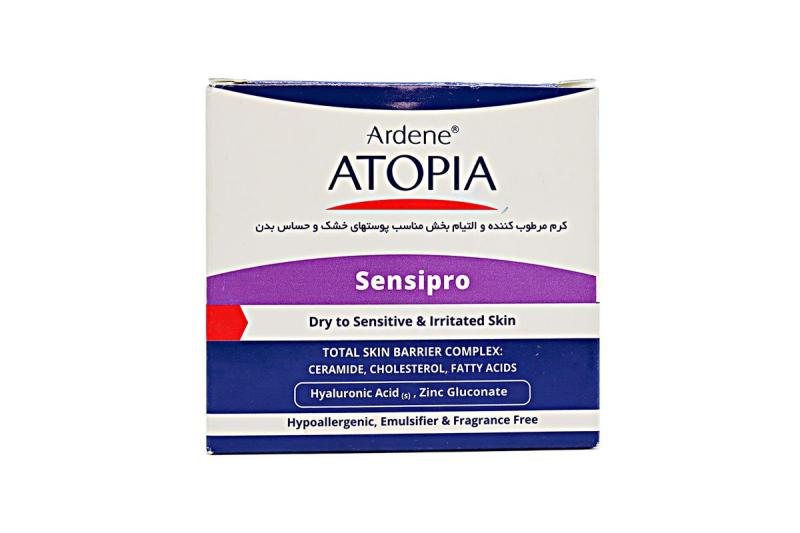 کرم مرطوب کننده و التیام بخش آتوپیا آردن مناسب پوست خشک و حساس پارس حیان ۱۵۰ گرم