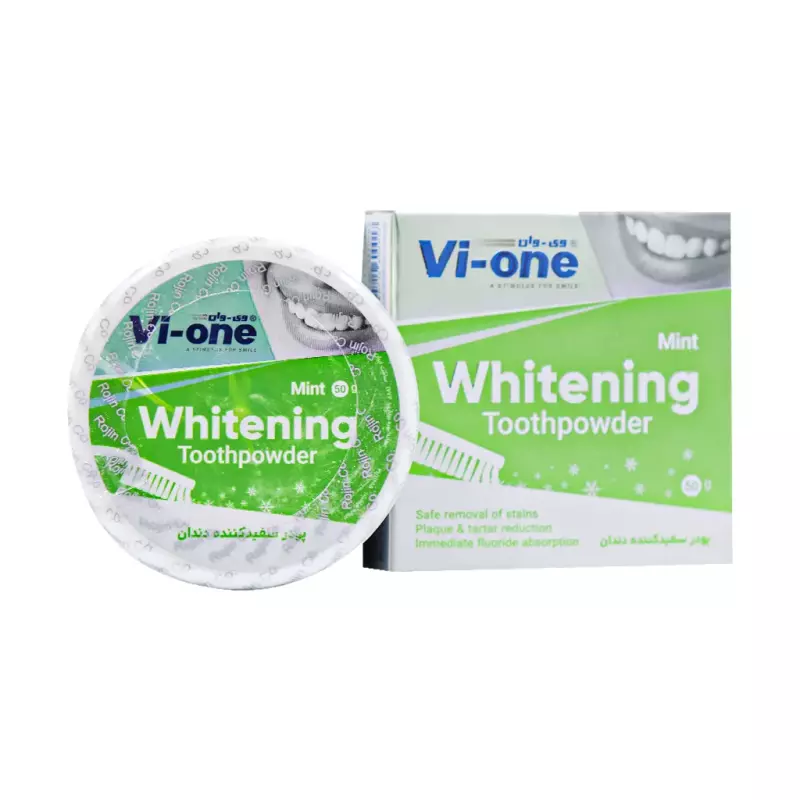 پودر سفید کننده دندان نعناع وی وان روژین 50 گرمی