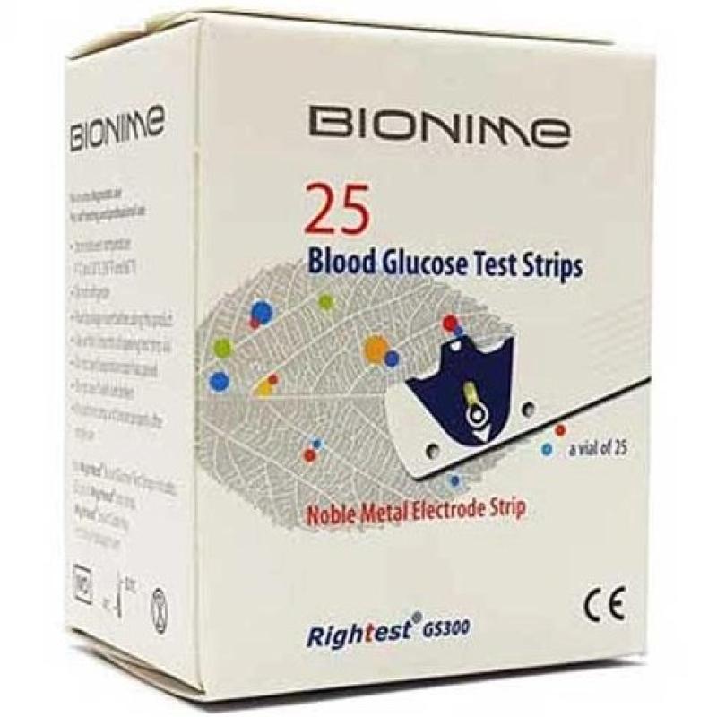 نوار تست قند خون بایونیم 25 عددی