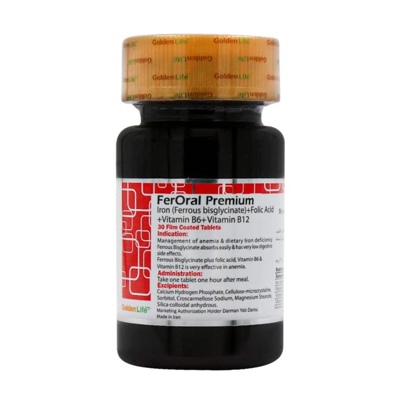 قرص فرورال پریمیوم گلدن لایف 30 عددی