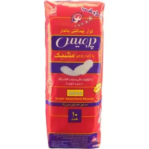 نوار بهداشتی پرميس با رویه مشبک سایز خيلی بزرگ بسته 10 عددی