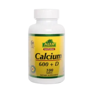 قرص کلسیم 600 آلفا 100 عددی