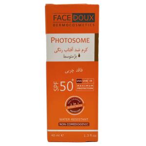 کرم ضد آفتاب SPF50 فوتوزوم فیس دوکس بژ متوسط 40 میلی لیتر