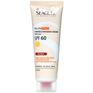 کرم ضد آفتاب SPF60 رنگ برنزه