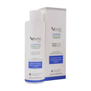 شامپو تقویت کننده مو حاوی سیستین و ویتامین B6 وچه مناسب موهای چرب 250 میلی لیتر