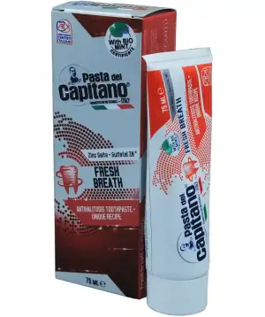 خمیر دندان خوشبو کننده دهان با عصاره نعنای ارگانیک پاستا دل کاپیتانو 75 میل