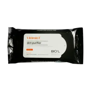 دستمال مرطوب پاک کننده دست و صورت آقایان بیول حاوی ویتامین E بسته 10 عددی