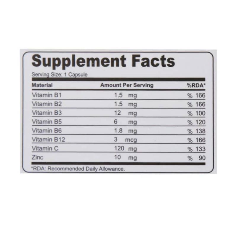 زینک پلاس ب کمپلکس و ویتامین ث