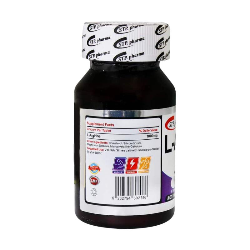 قرص ال آرژنین 1000 میلی گرم اس تی پی فارما 60 عددی