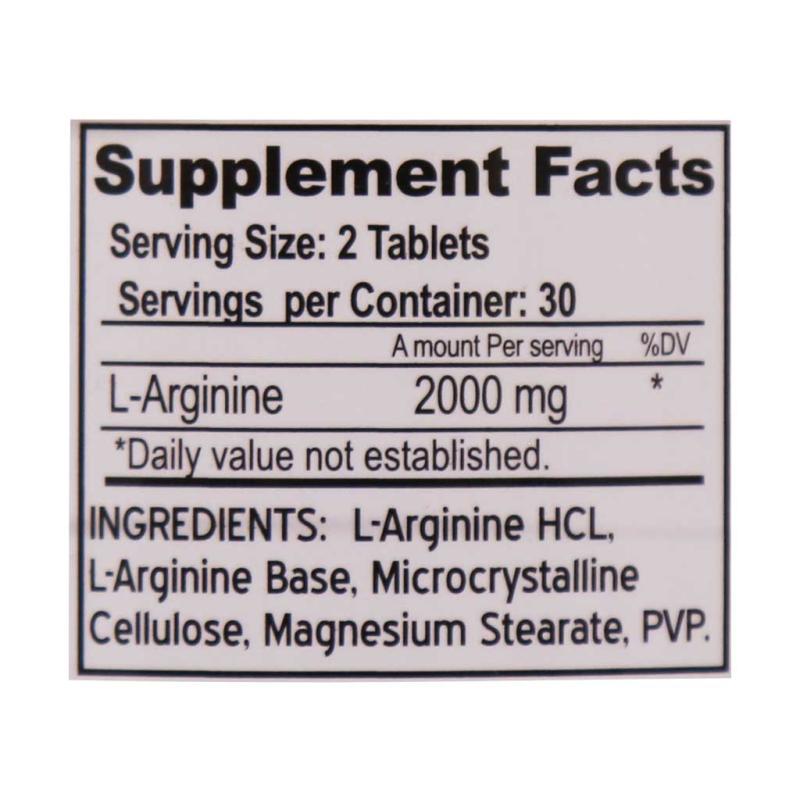 قرص آرژنین 2000 میلی گرم فارماتک 60 عددی