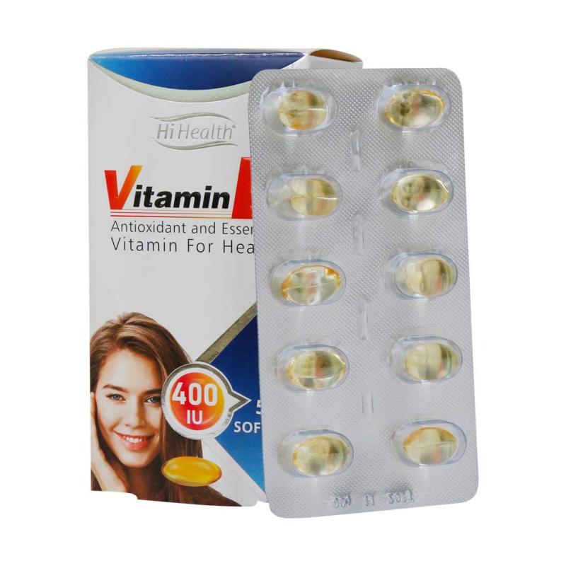 سافت ژل ویتامین E 400 واحد های هلث 50 عدد