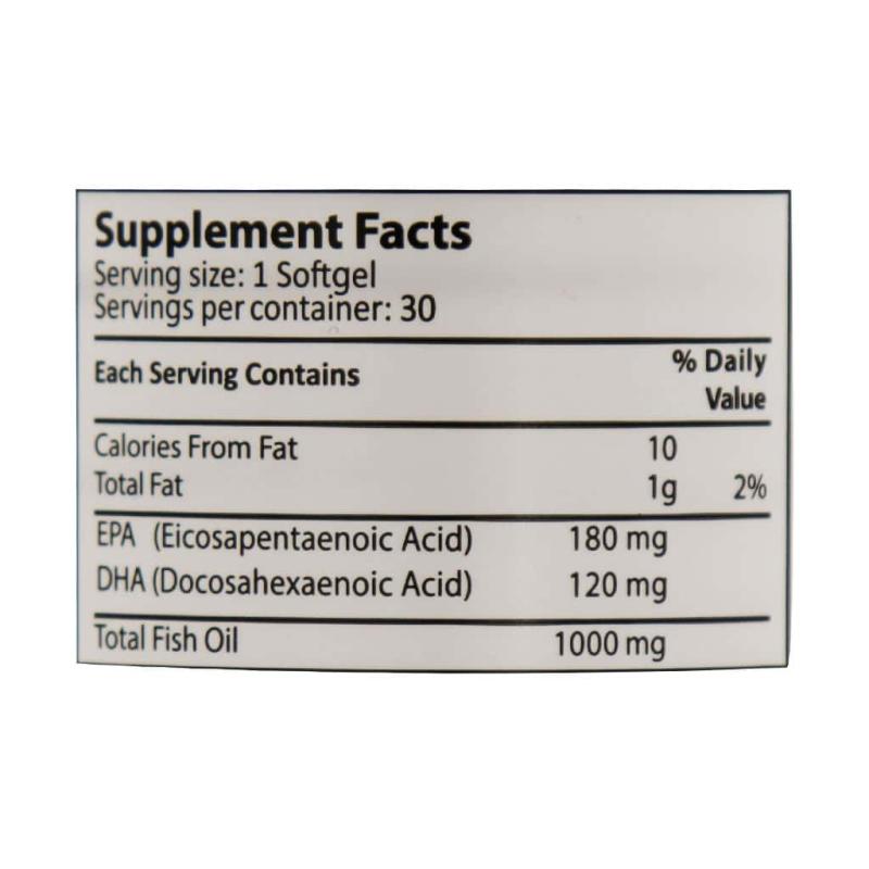 سافت ژل روغن ماهی امگا 3 فرمولیتد ساینسز بدون جیوه 30 عددی