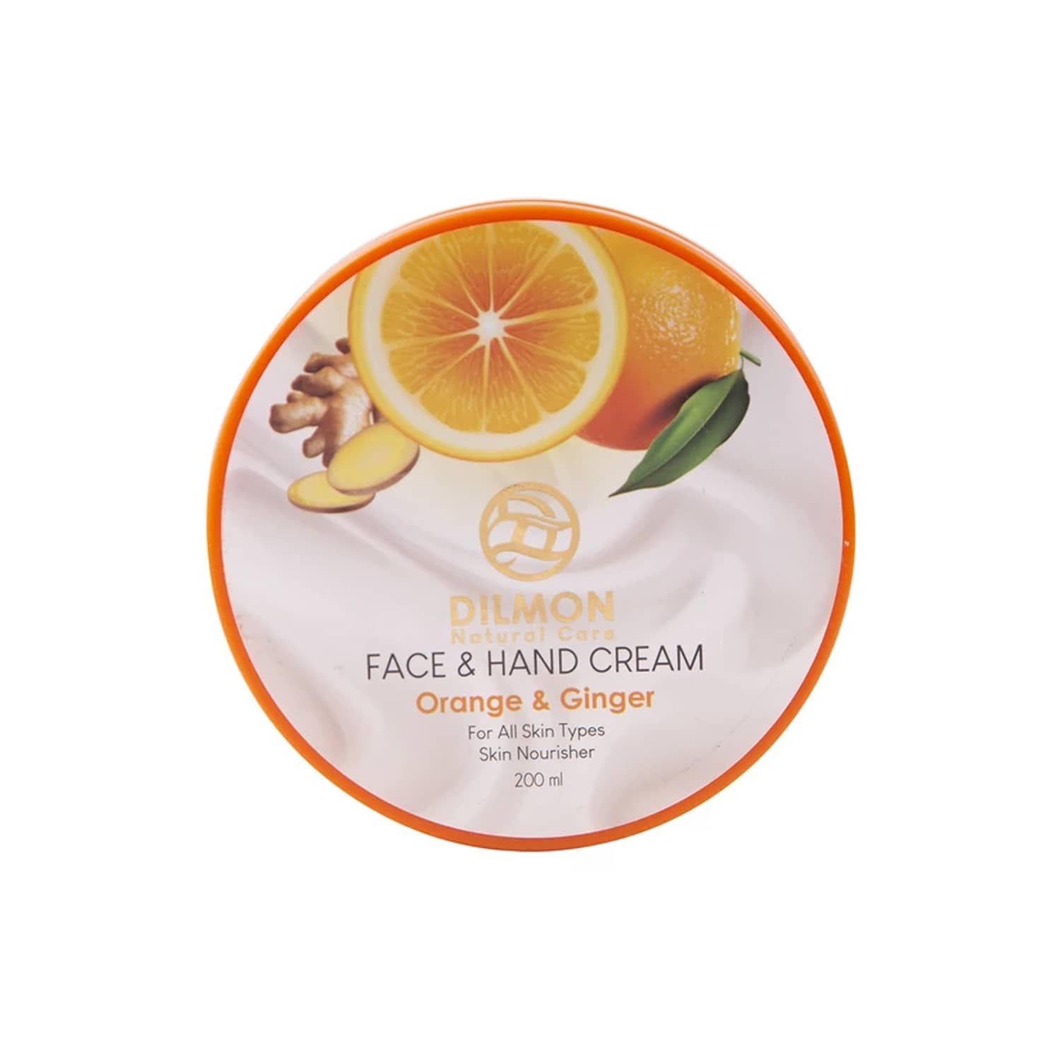 کرم مرطوب کننده کاسه ای دیلمون حاوی عصاره پرتقال ‌و زنجبیل حجم 200 ميلی لیتر