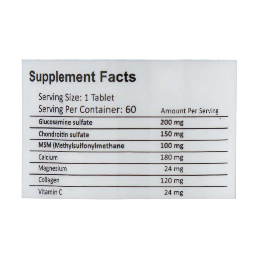قرص گلوکوزامین کندروئیتین فانتوم نوتریشن 60 عددی