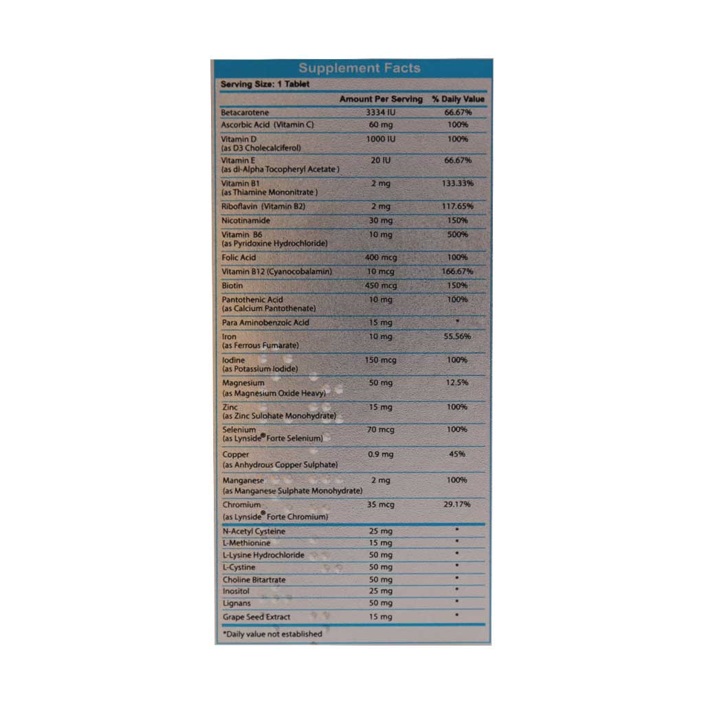 قرص پرفکت دایموند آقایان ویتان 30 عددی