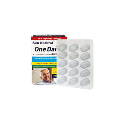 قرص مولتی ویتامین و مینرال وان دیلی آقایان بالای 70 سال سان نچرال 30 عددی