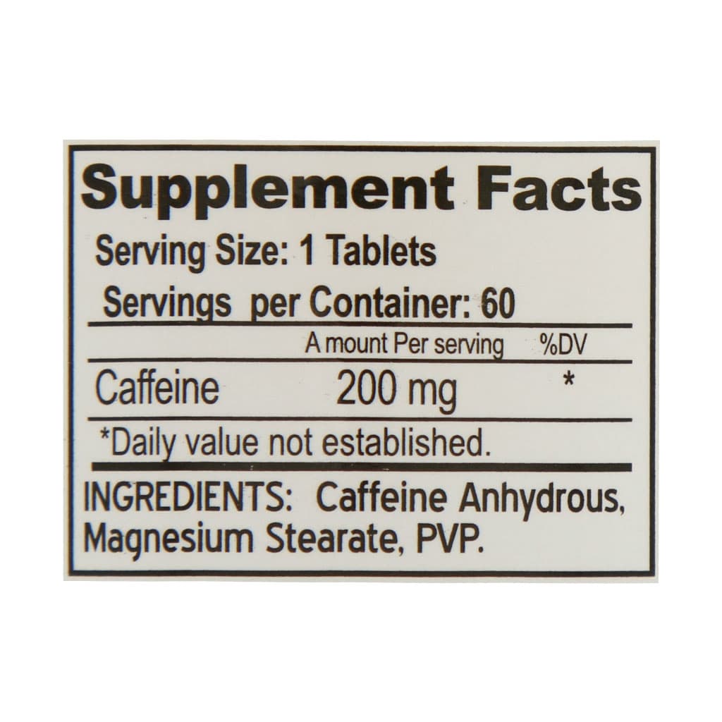 قرص کافئین 200 میلی گرم فارماتک (60 عددی)