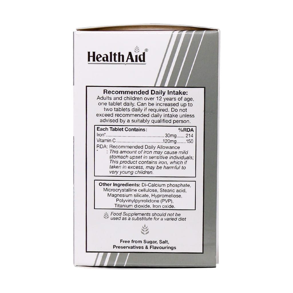 قرص آیرون بیس گلیسینات هلث اید ۳۰ عددی