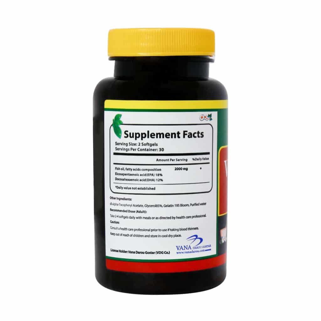 سافت ژل امگا 3 وانا مکس نورم لایف 1000 میلی گرم 60 عددی