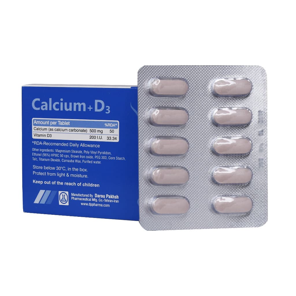 کلسیم پلاس ویتامین دی3 داروپخش
