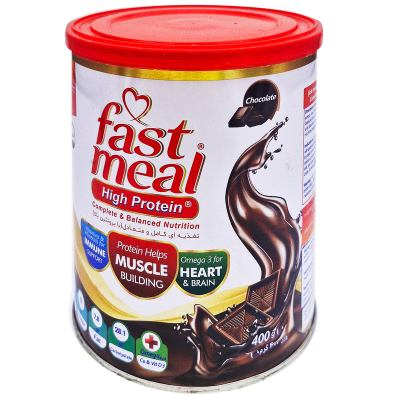 پودر فست ميل پر پروتئين شکلاتی اسمارت نوتريشن 400 گرمی