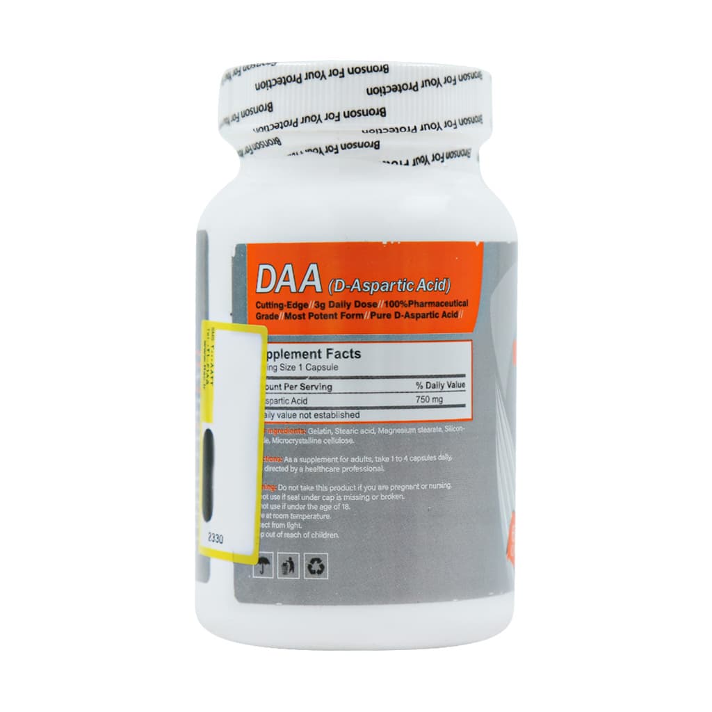 کپسول دی ای ای دی آسپارتیک اسید 750 میلی گرمی برونسون 60 عددی