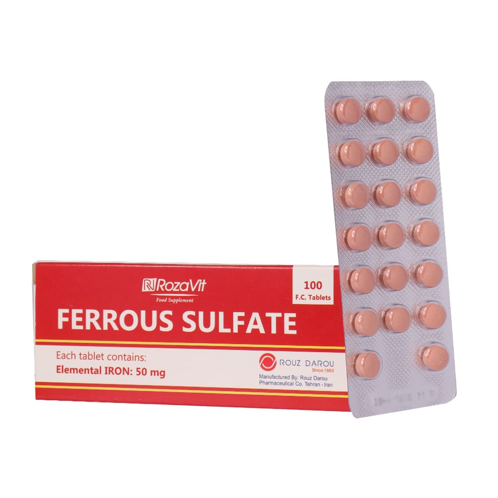 قرص فروس سولفات 100 عددی