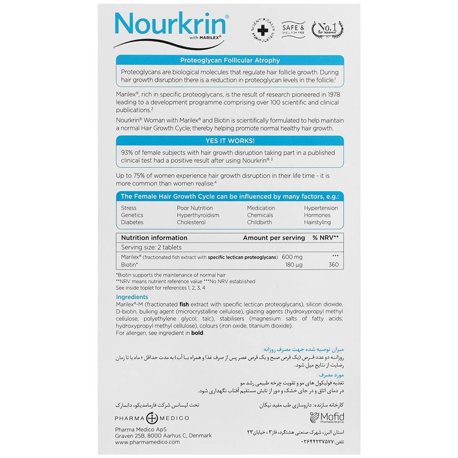 قرص نورکرین بانوان فارمامدیکو 60 عددی